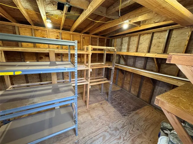 a view of a balcony with staircase