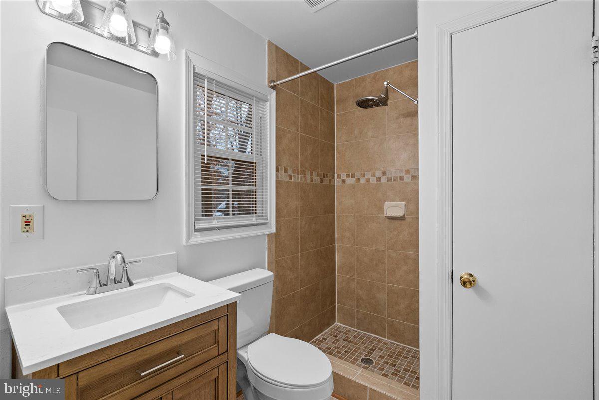 8608 Greeley Boulevard Springfield, VA 22152 - Photo 18 of 34 a bathroom with a sink a toilet and shower