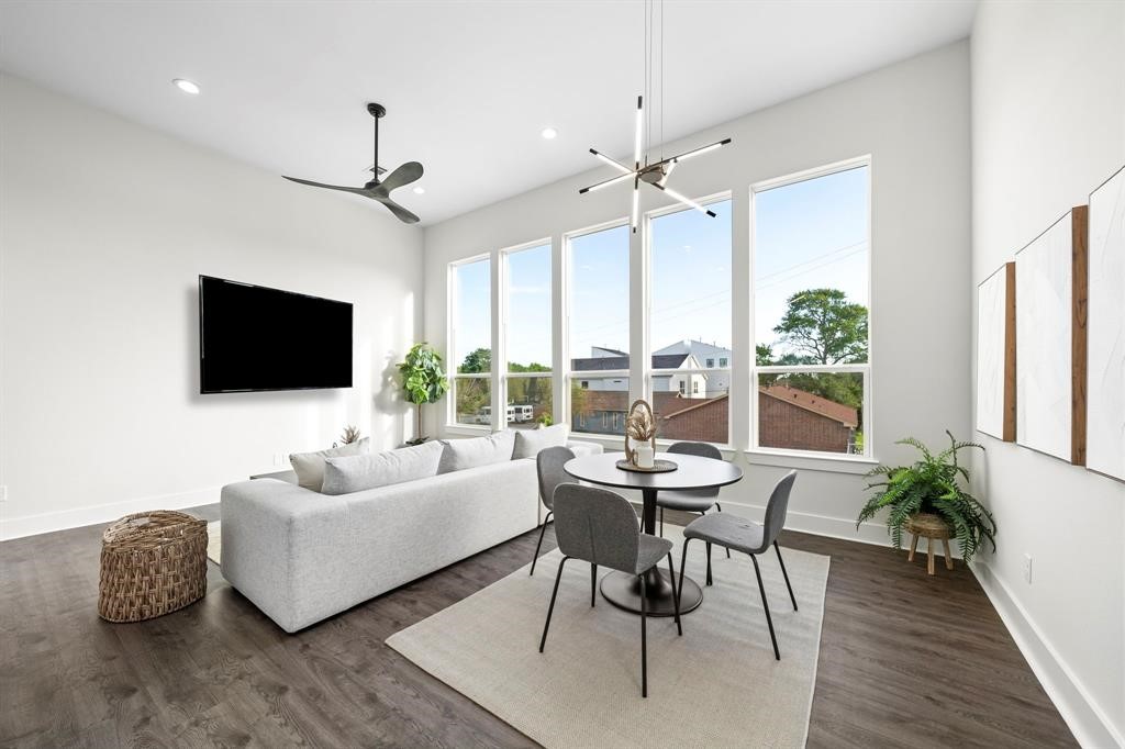 3610 Dreyfus Street, Unit A Houston, TX 77021 - Photo 9 of 20 a living room with furniture and a flat screen tv