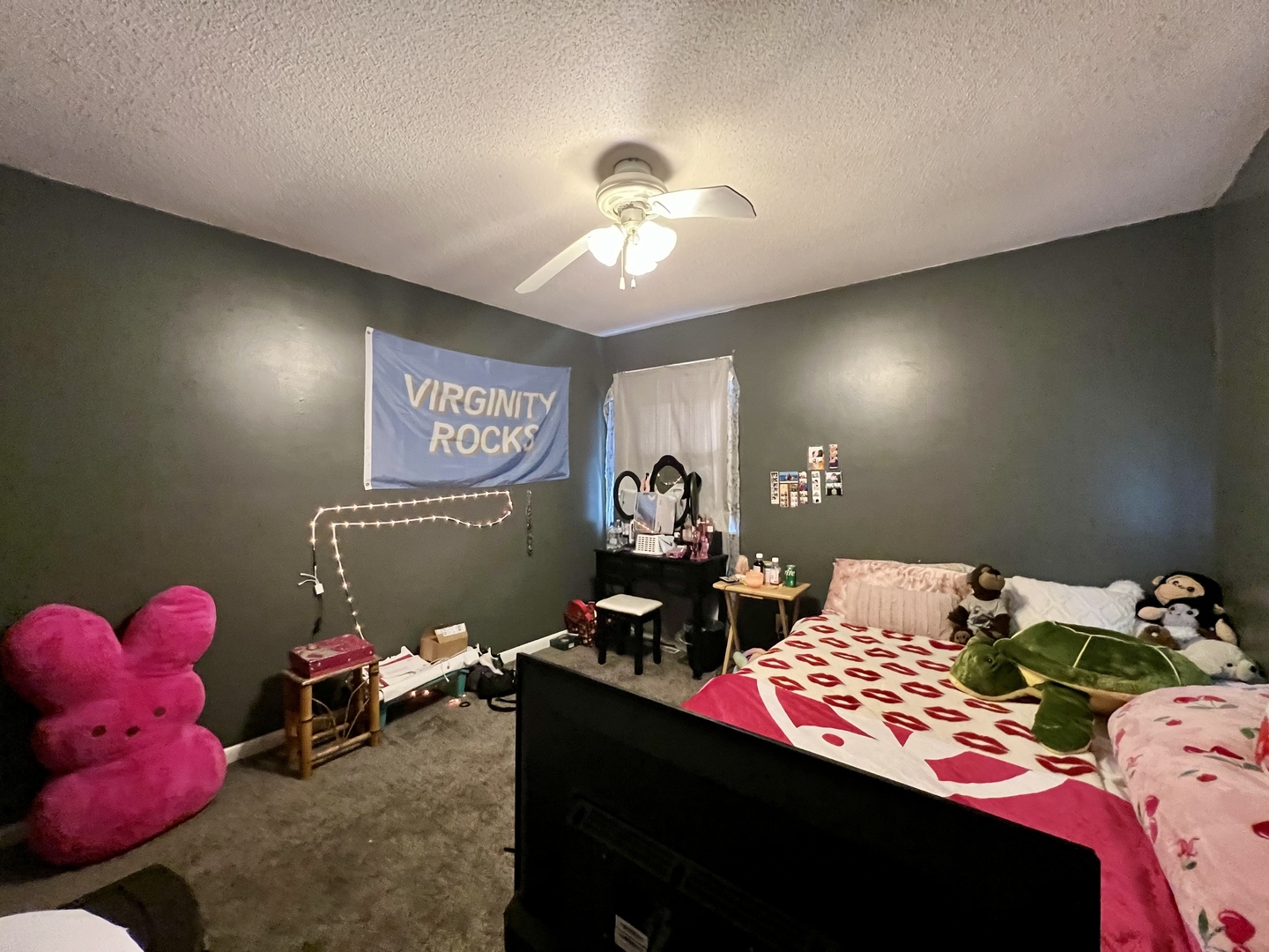 111 Magnolia Drive Villa Grove, IL 61956 - Photo 28 of 37 a bedroom with a bed and a chandelier