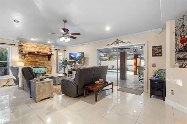 a view of a dining room and livingroom view