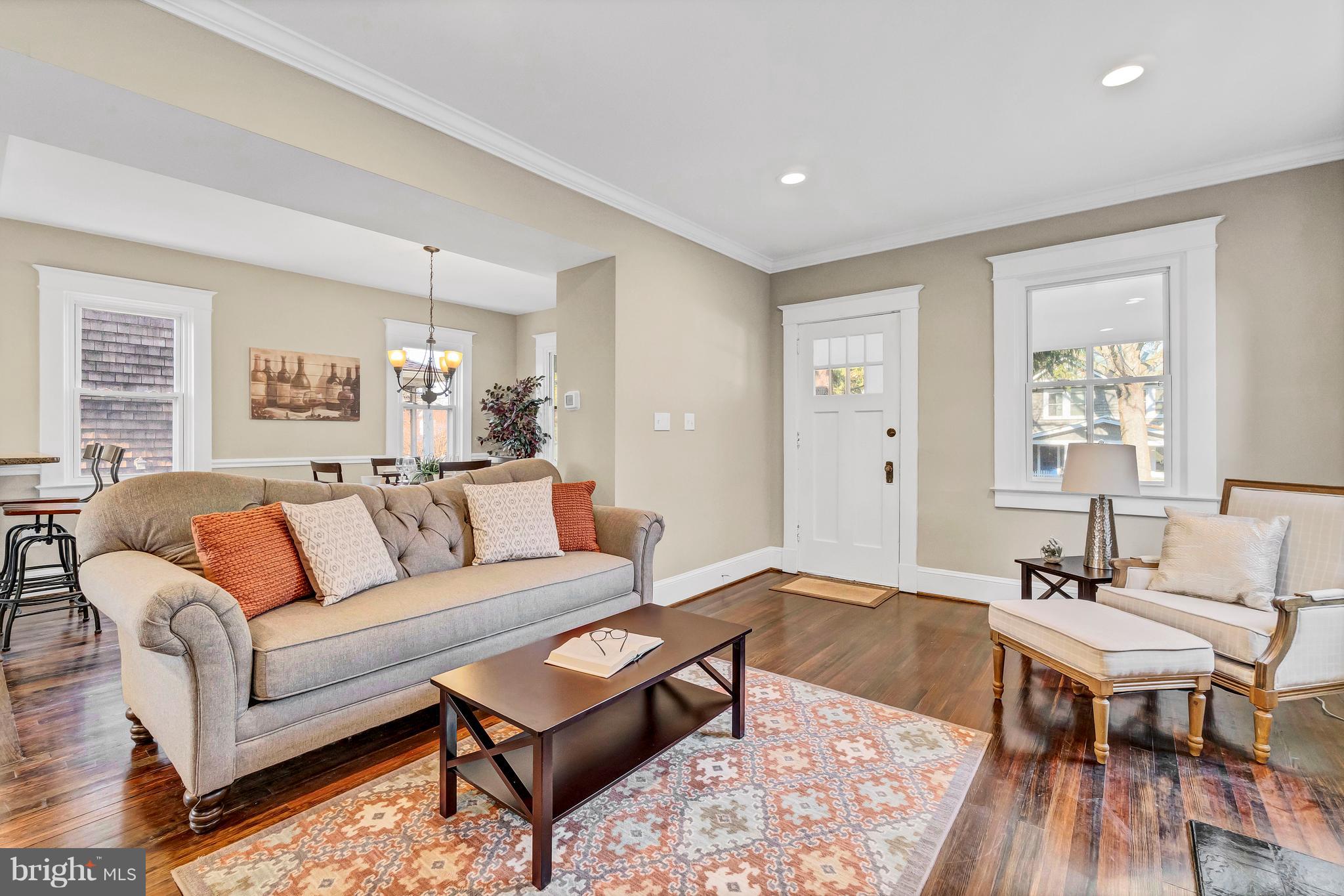 605 St Dunstans Road Baltimore, MD 21212 - Photo 9 of 43 a living room with furniture and wooden floor