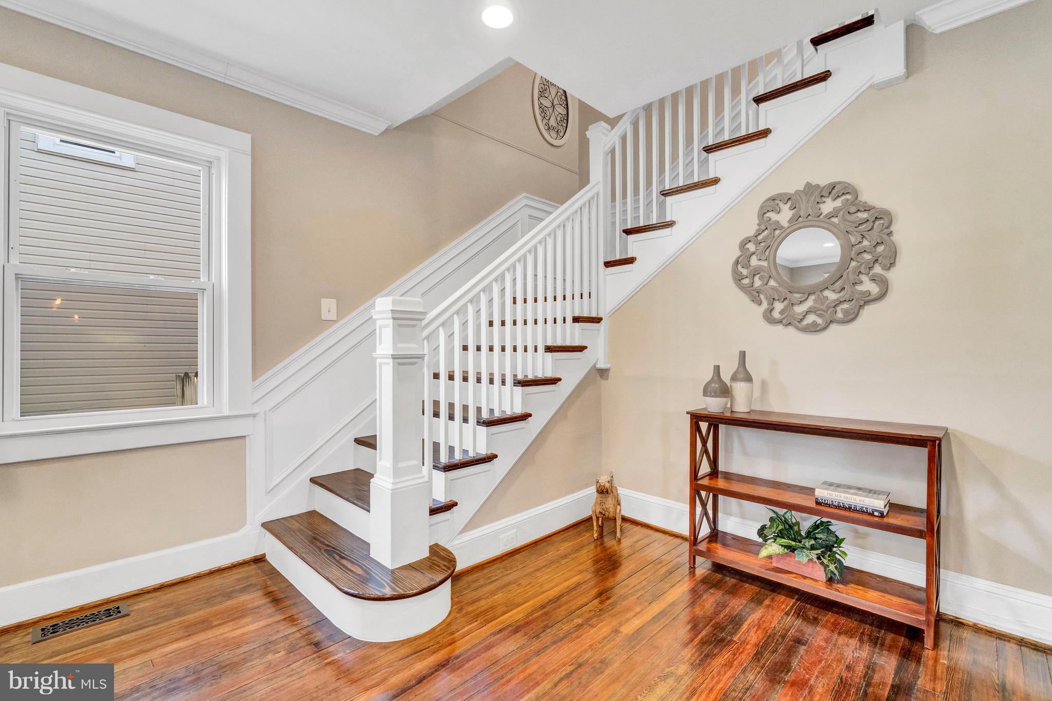605 St Dunstans Road Baltimore, MD 21212 - Photo 10 of 43 a view of entryway and hall with wooden floor