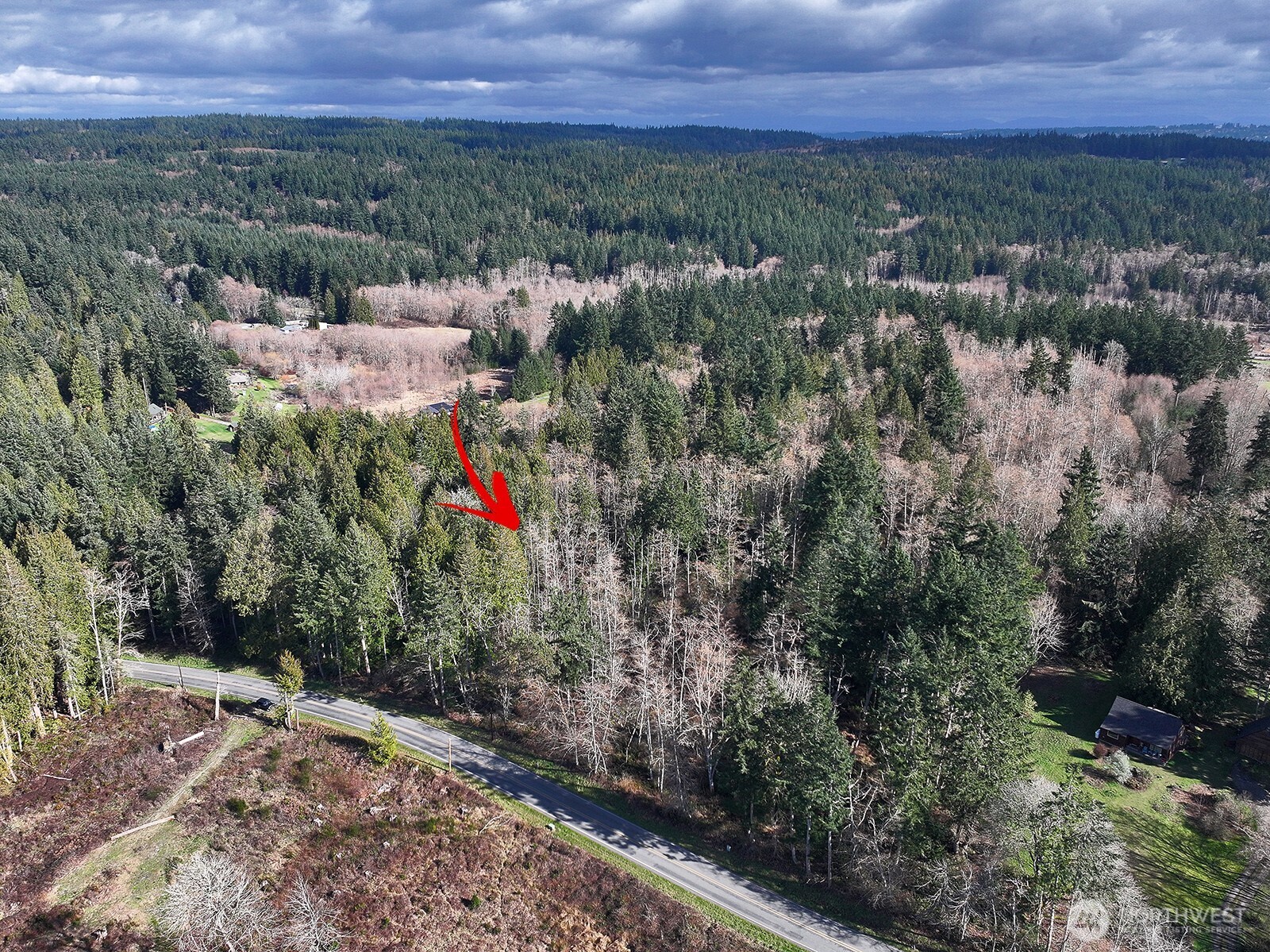 -xxx Xxx Scatchet Head Road Clinton, WA 98236 - Photo 18 of 34 an aerial view of residential house with outdoor space and trees