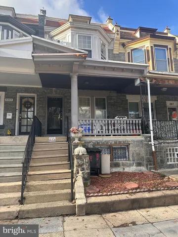 a front view of a building