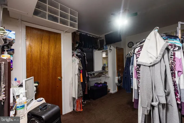 a view of storage and utility room