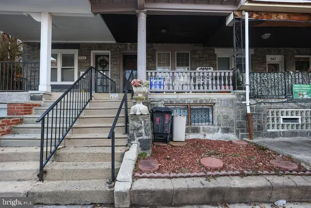 a front view of a house