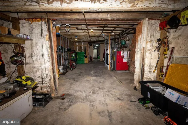 a view of storage and utility room