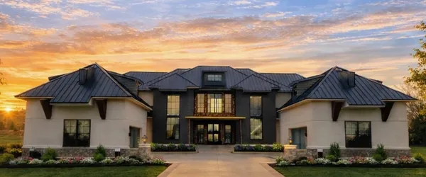 a front view of a house