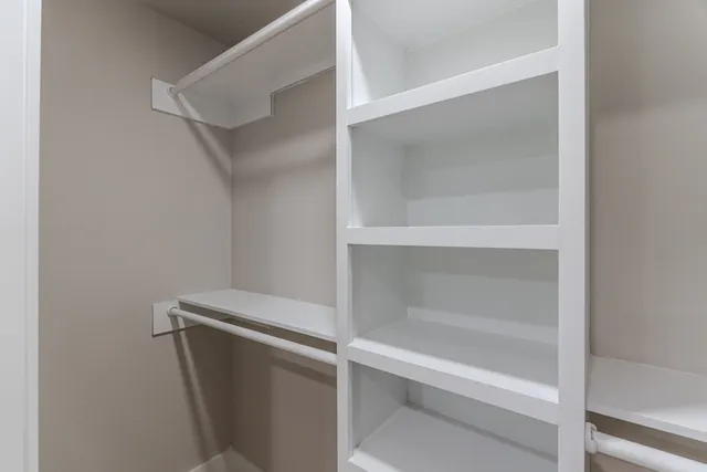 a close view of closet