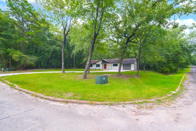 a view of a house with a backyard
