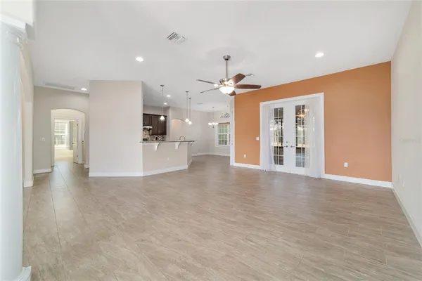 a kitchen with stainless steel appliances granite countertop a sink and cabinets