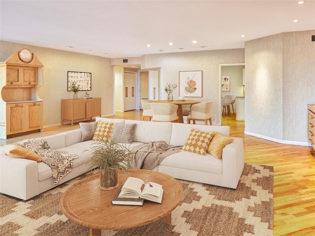 5000 5th, Unit 101 Pittsburgh, PA 15232 - Photo 10 of 38 Living-dining-entry-kitchen.