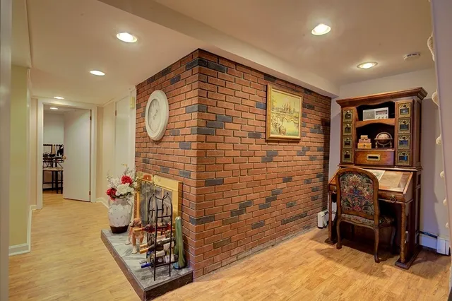 a view of a entryway with elevator