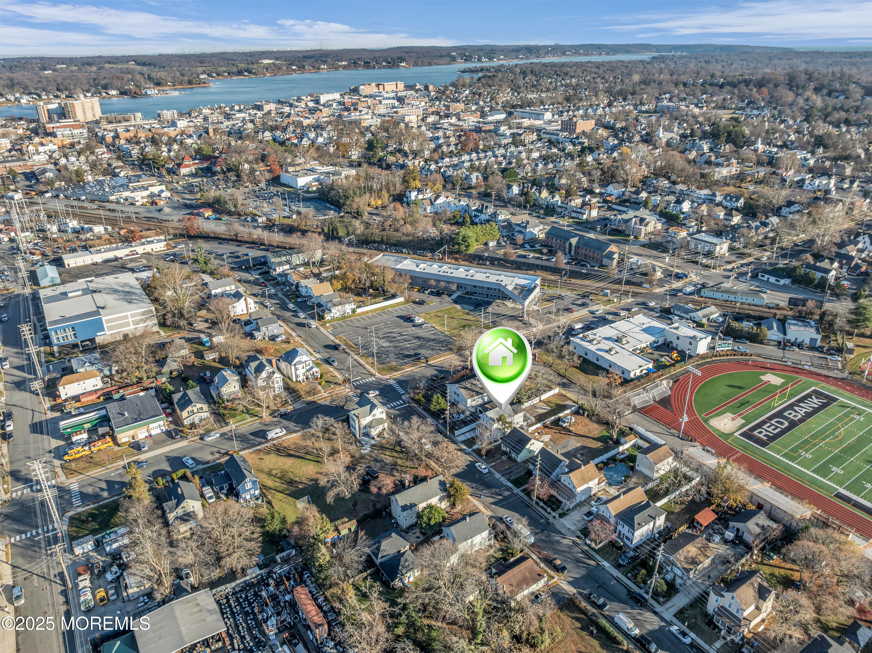 253 South Pearl Street, Unit B Red Bank, NJ 07701 - Photo 29 of 34 an aerial view of a city