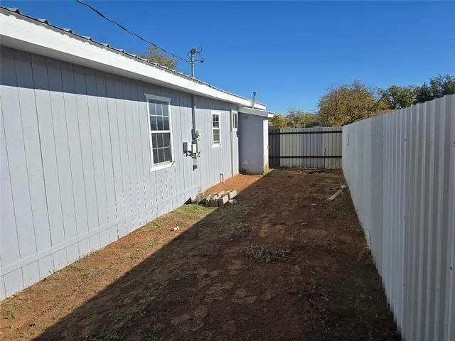 a backyard of a house
