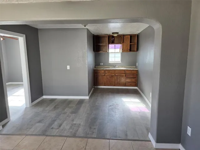 a view of kitchen and utility room