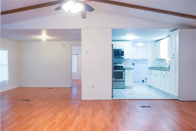 a view interior of a house and an empty room