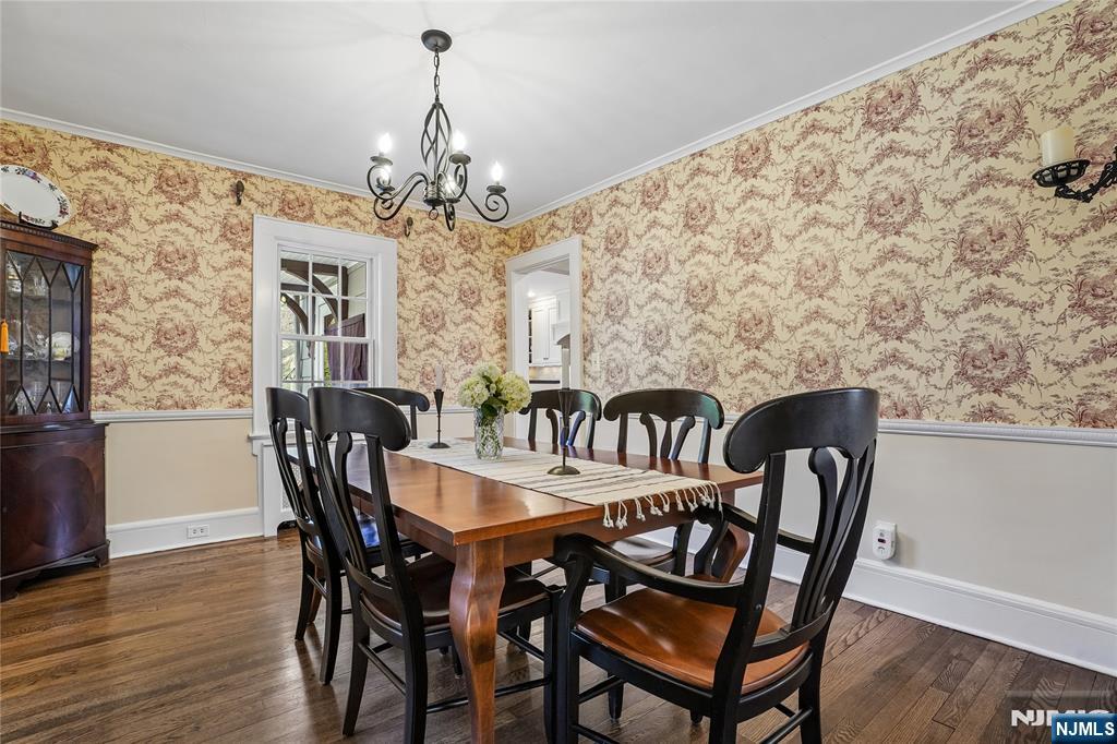 25 Bowers Road Caldwell, NJ 07006 - Photo 8 of 37 a view of a dining room with furniture window and wooden floor