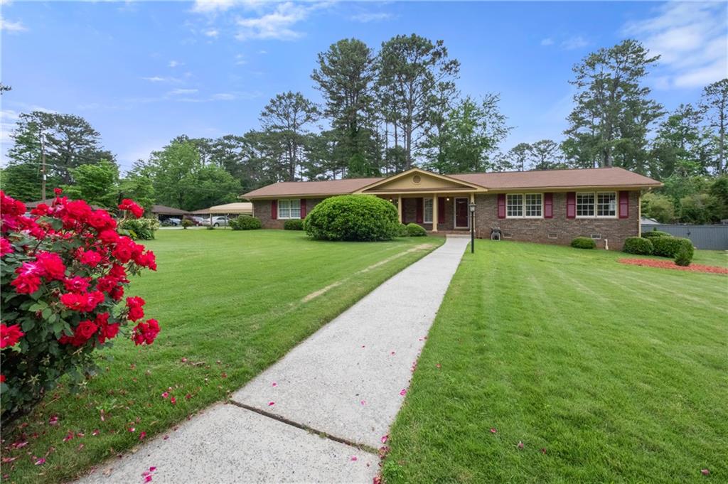 2928 Crabapple Circle Decatur, GA 30034 - Photo 1 of 1 a front view of a house with garden