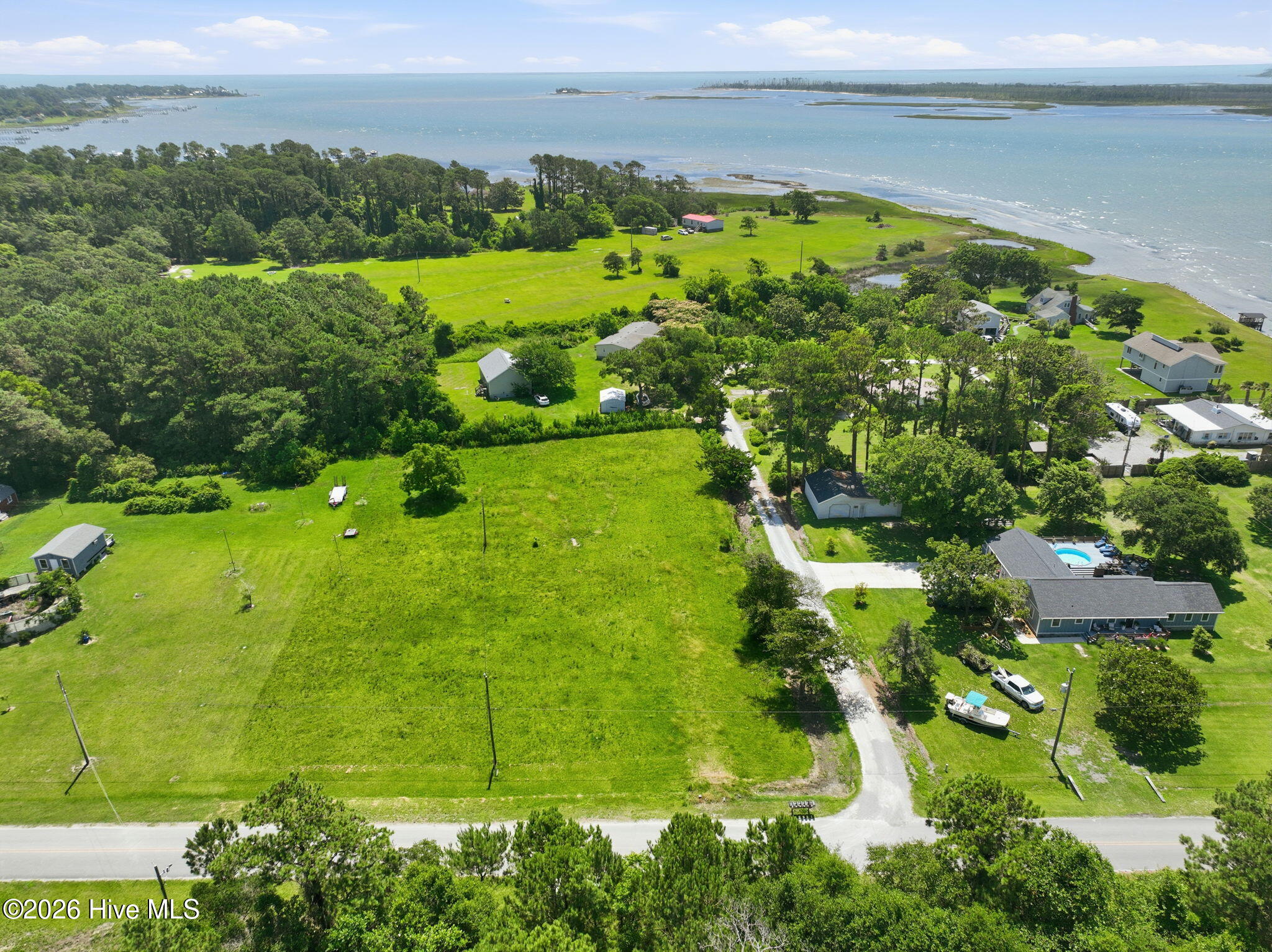 Aerial from Ferry Dock Rd