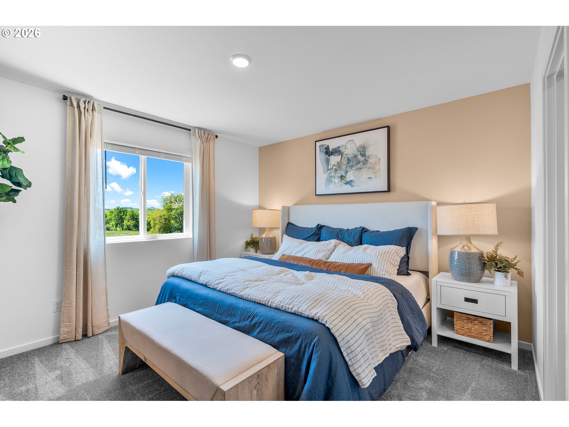 25263 Tanglewood Way Veneta, OR 97487 - Photo 13 of 28 a bedroom with a bed and a window