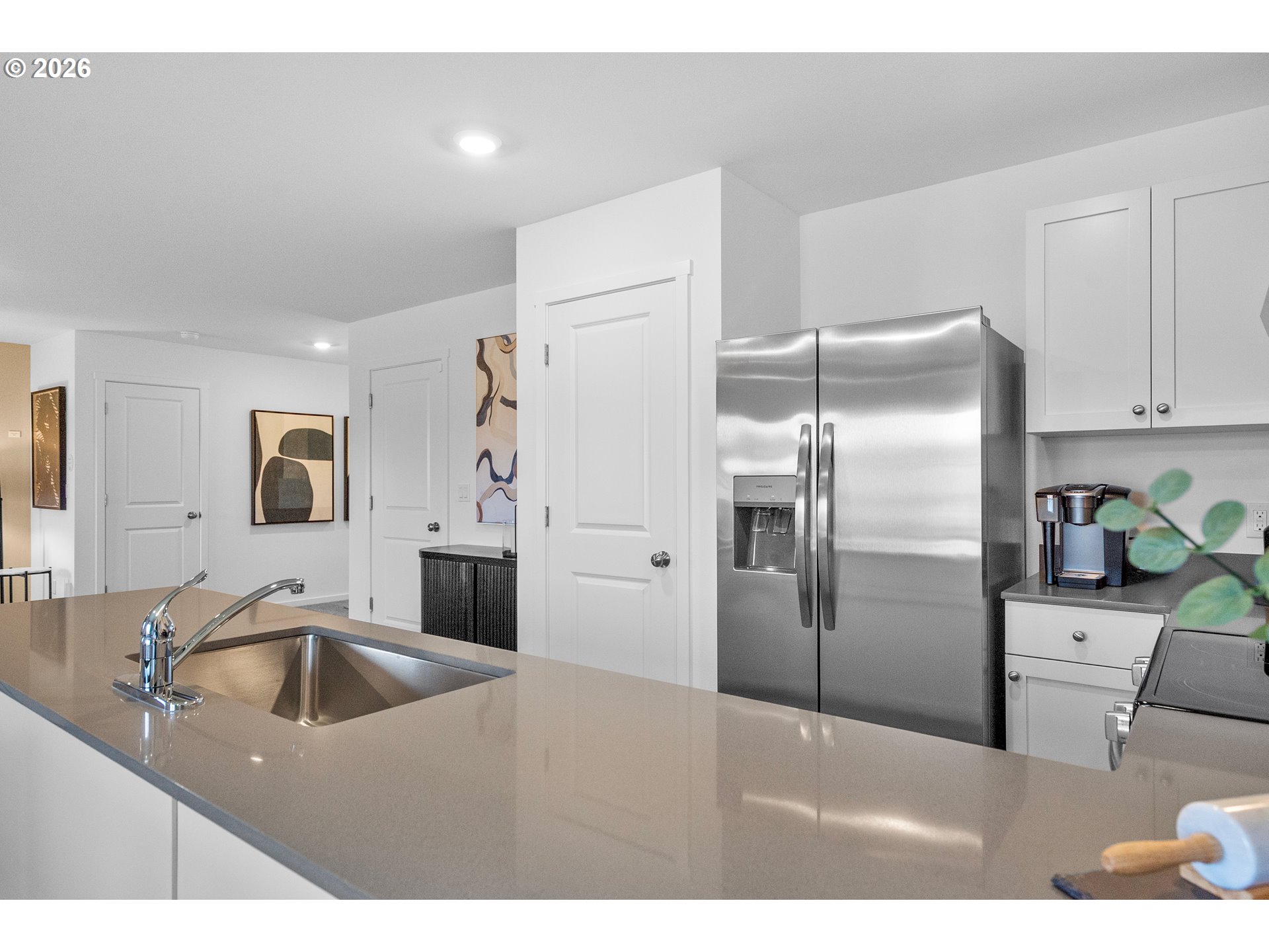 25263 Tanglewood Way Veneta, OR 97487 - Photo 22 of 28 a kitchen with stainless steel appliances a refrigerator sink and microwave