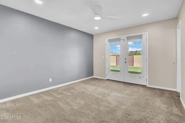 a view of an empty room