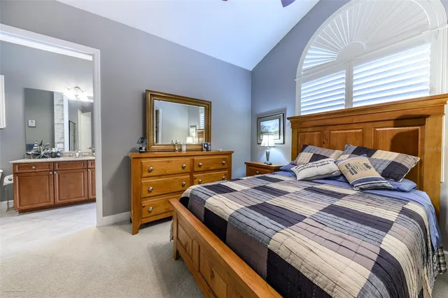 a view of a garden with a fountain