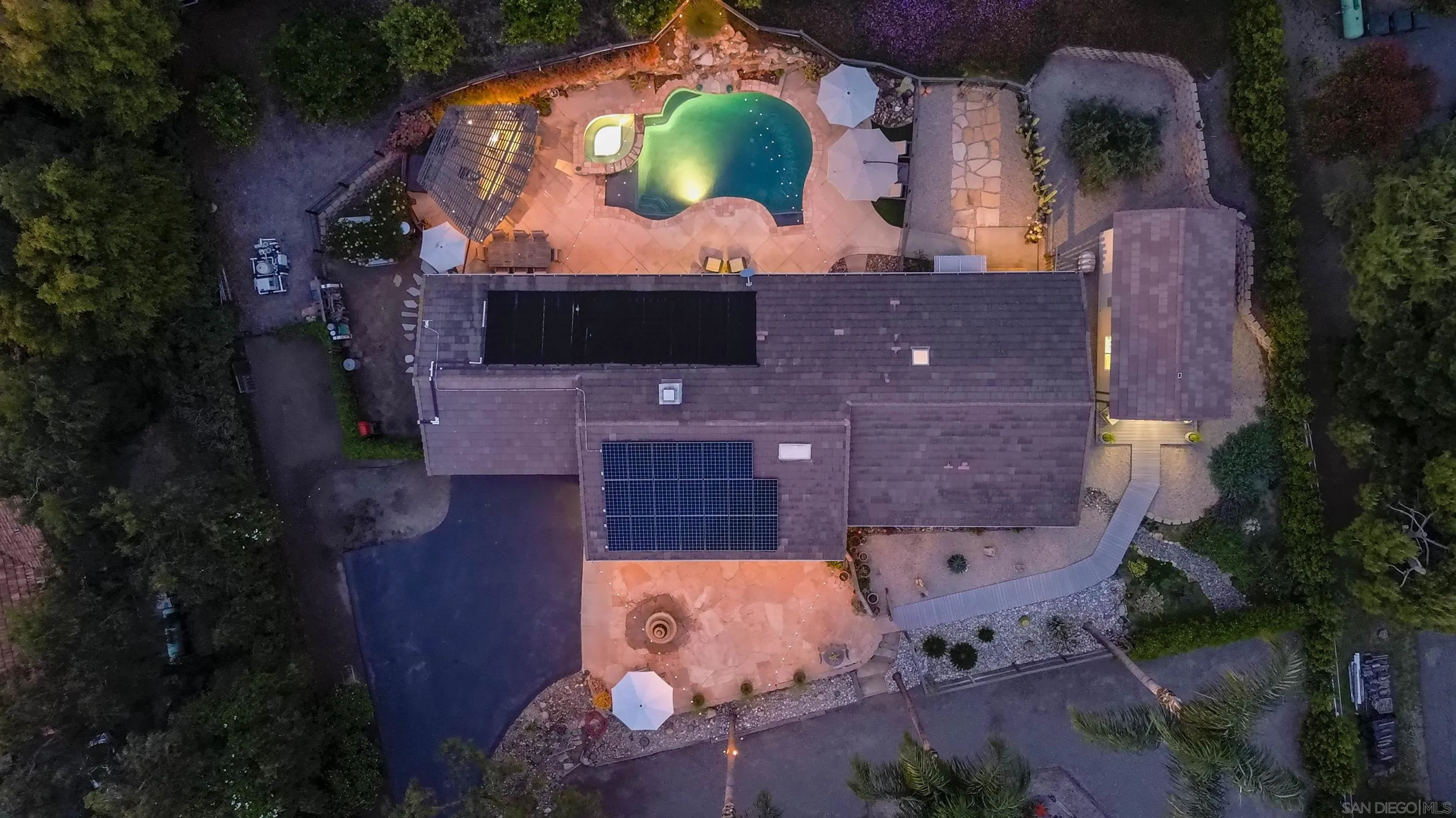 1045 Capra Way Fallbrook, CA 92028 - Photo 7 of 44 an aerial view of a house with a yard