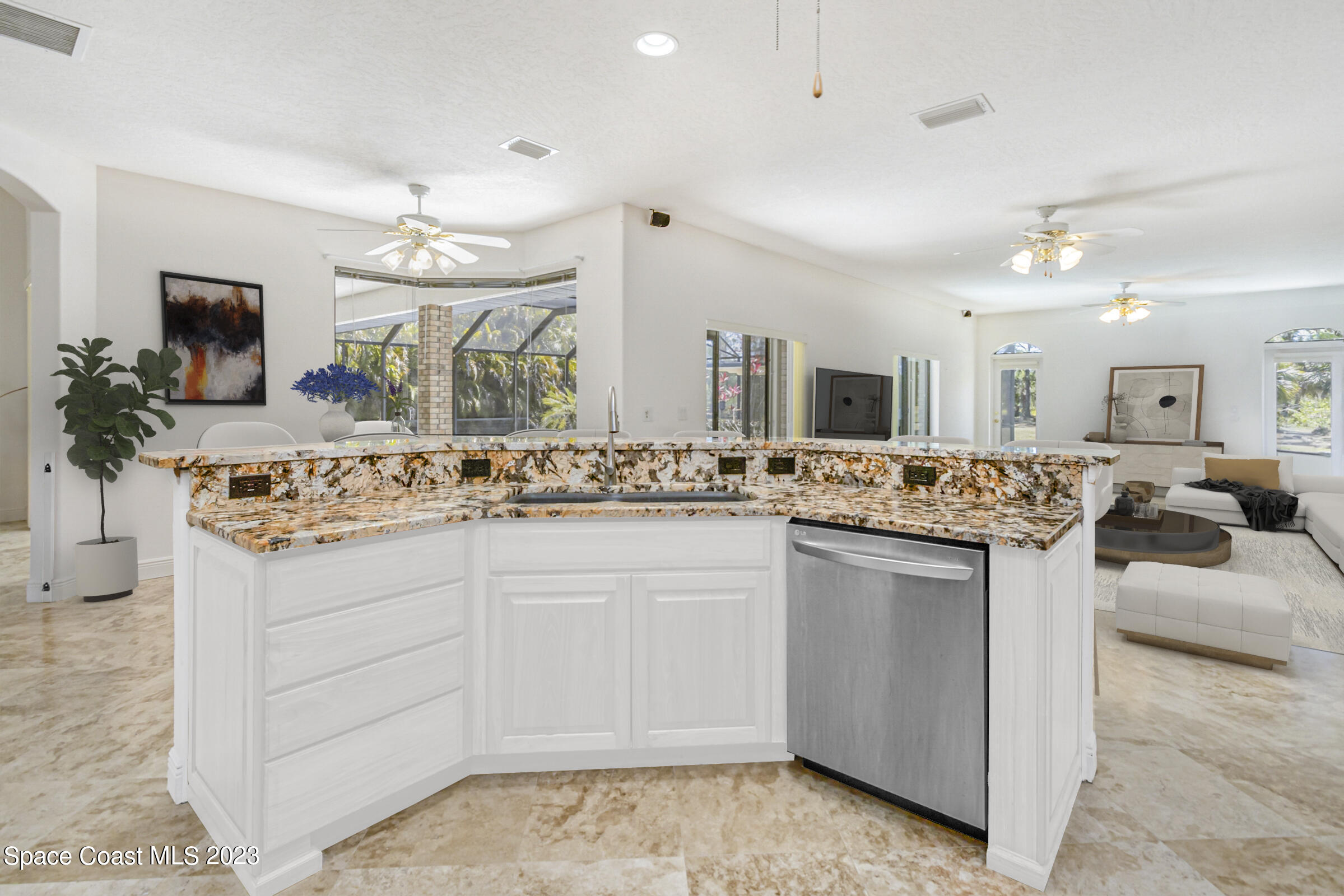 271 Deer Run Road Palm Bay, FL 32909 - Photo 16 of 61 a bathroom with a sink and a mirror
