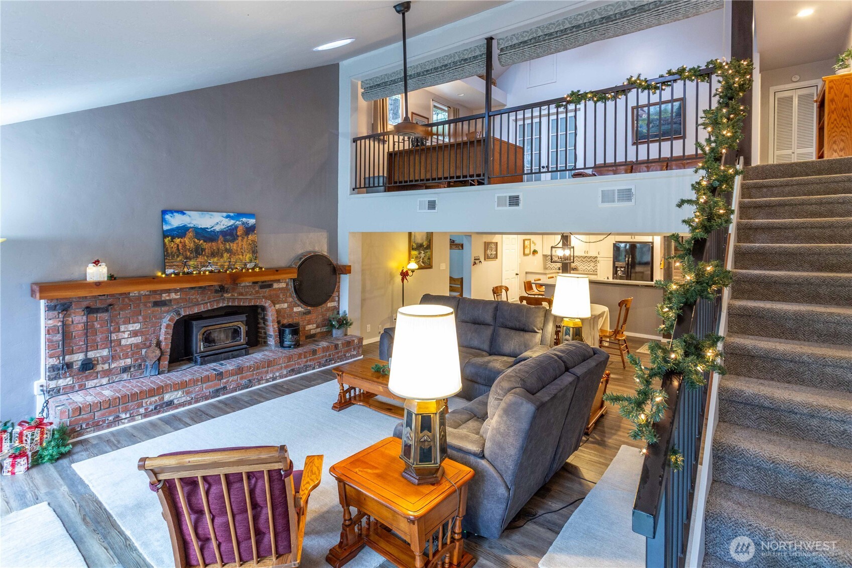 5363 Reese Hill Road Sumas, WA 98295 - Photo 15 of 40 a living room with furniture and a fireplace