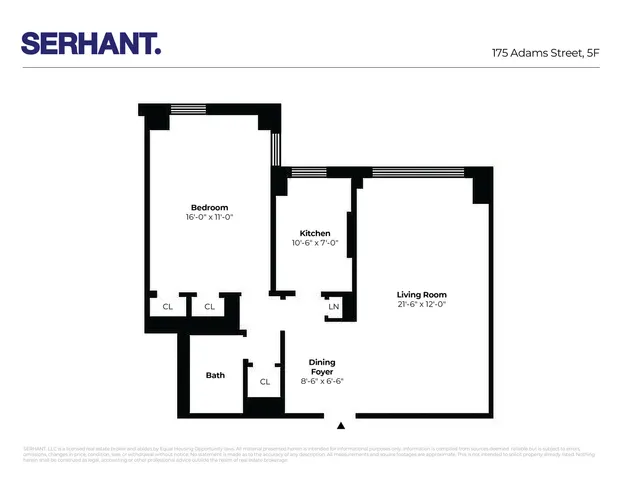 $530,000 | 175 Adams Street, Unit 5F | Downtown Brooklyn