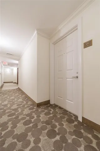 a city view with tall buildings