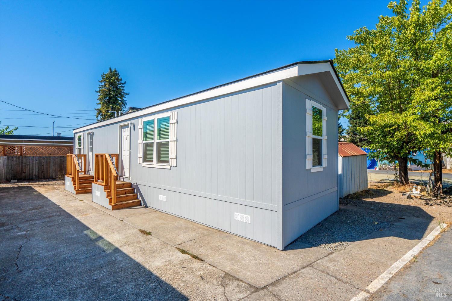 a view of a house with a patio