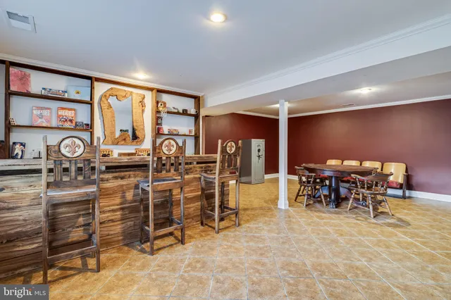 a view of a room with furniture