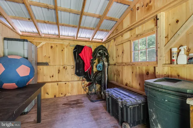 a view of storage and utility room