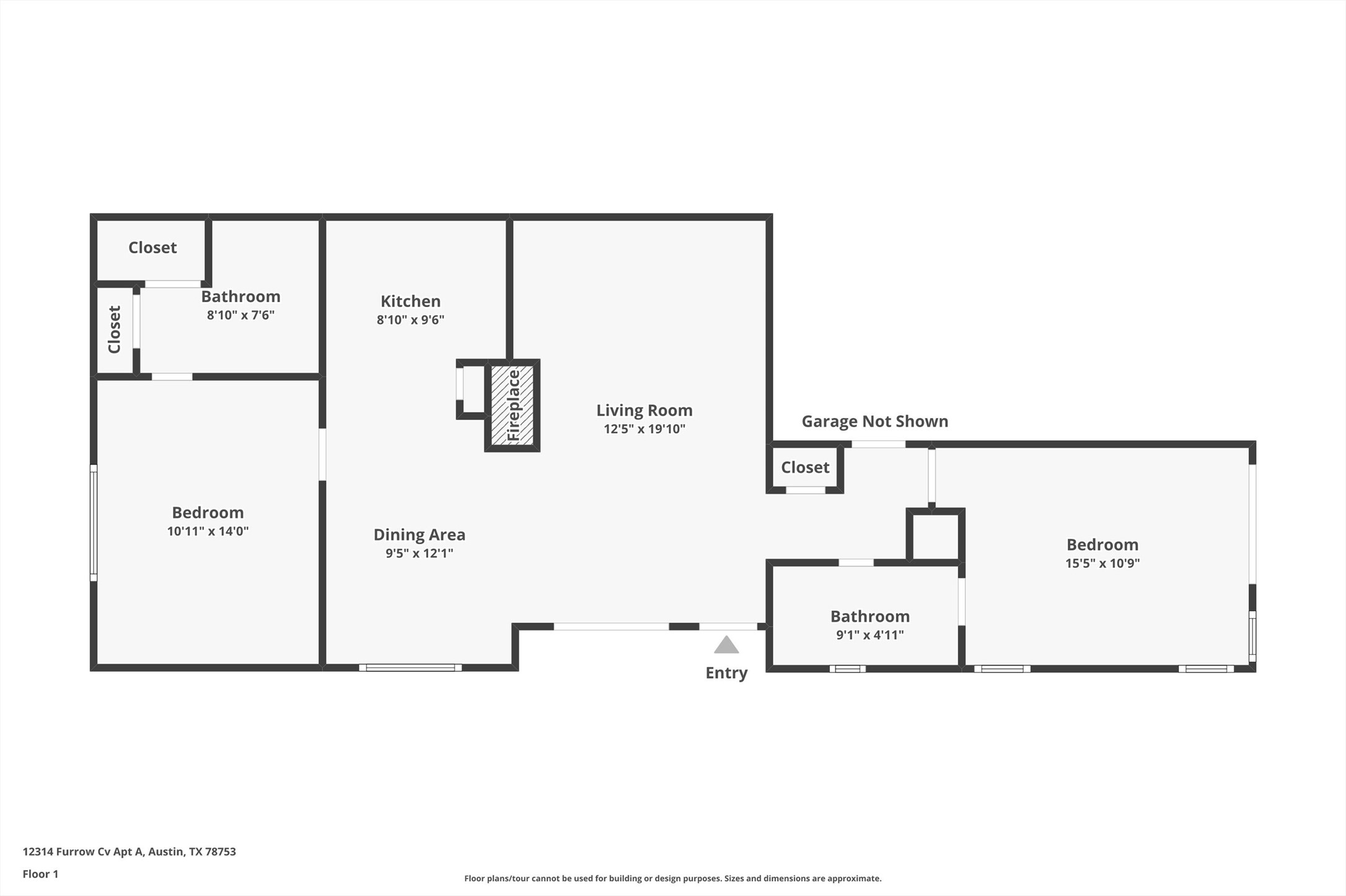12314 Furrow Cove, Unit A Austin, TX 78753 - Photo 23 of 23 View of room layout