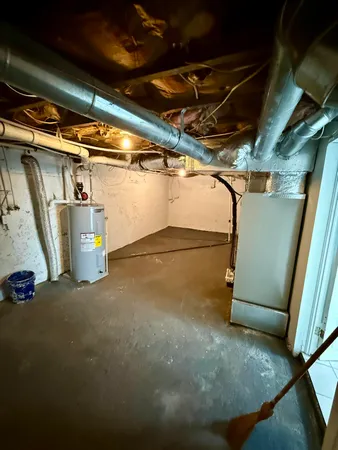 a view of a storage room