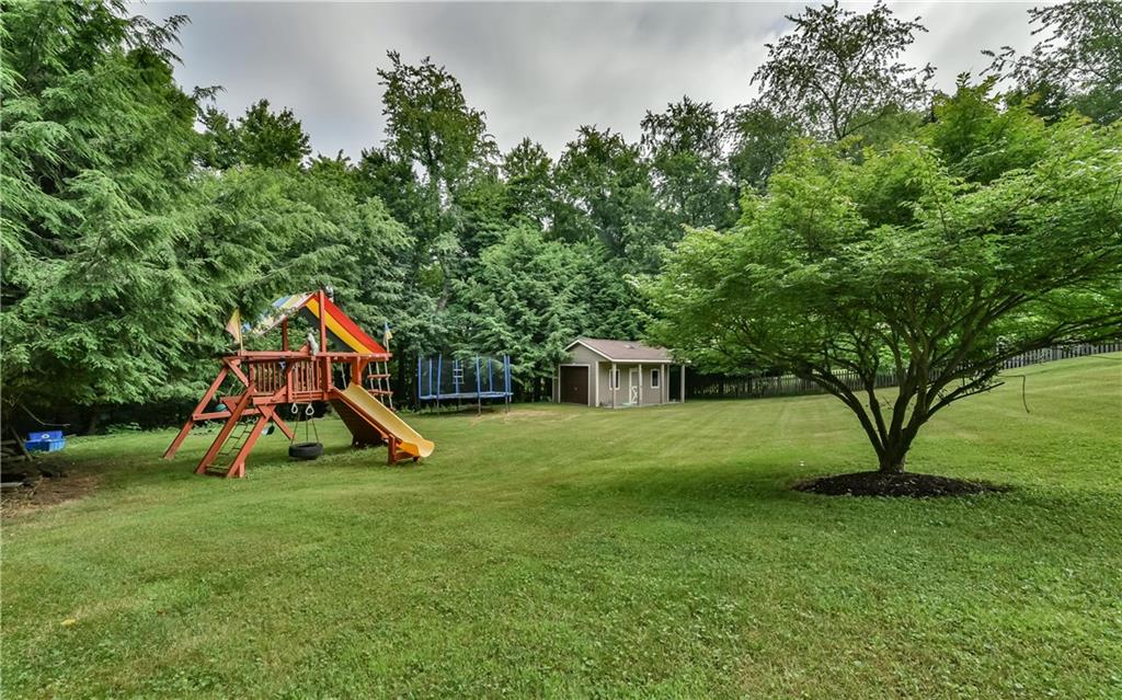 2785 Clearview Road Allison Park, PA 15101 - Photo 23 of 25 The 3/4 Acre Private Backyard is completely surrounded by trees!