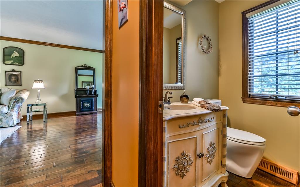 2785 Clearview Road Allison Park, PA 15101 - Photo 10 of 25 First Floor Half Bath and views of the Living Room!