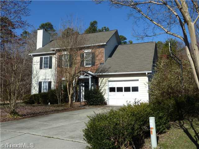 3601 Single Leaf Court High Point, NC 27265 - Photo 1 of 16 Exterior Front. Exterior front upon entering cul-de-sac