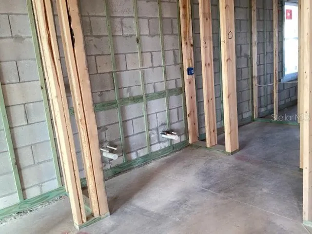 a view of a terrace with a lake view