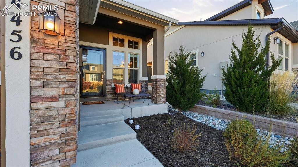 4456 Hessite Loop Colorado Springs, CO 80938 - Photo 6 of 42 a view of entryway front of house