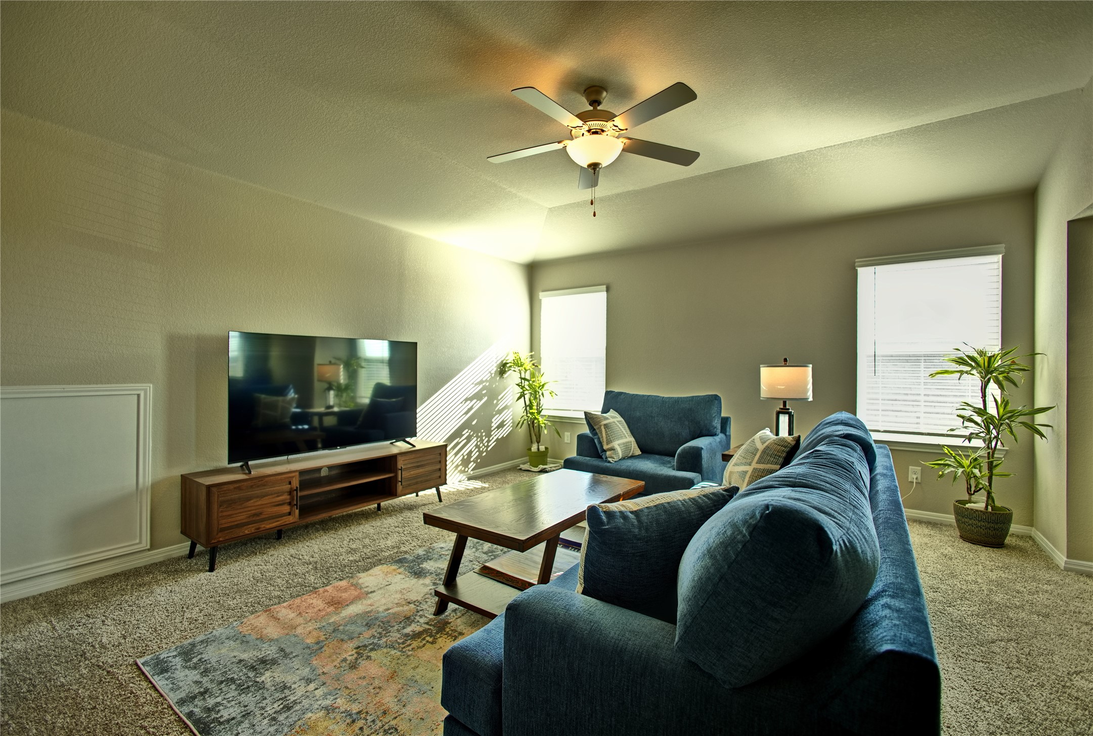 2809 Moyer Lane Round Rock, TX 78665 - Photo 16 of 22 Carpeted game room featuring ceiling fan and baseboards