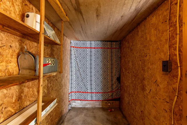 a view of storage and utility room
