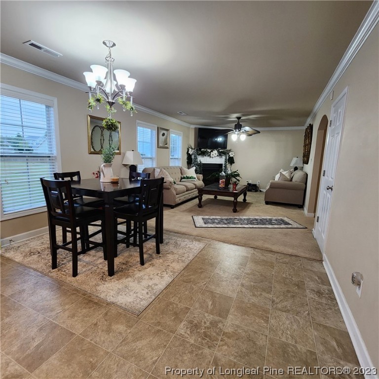 332 United Road Raeford, NC 28376 - Photo 18 of 31 a view of a dining room with furniture