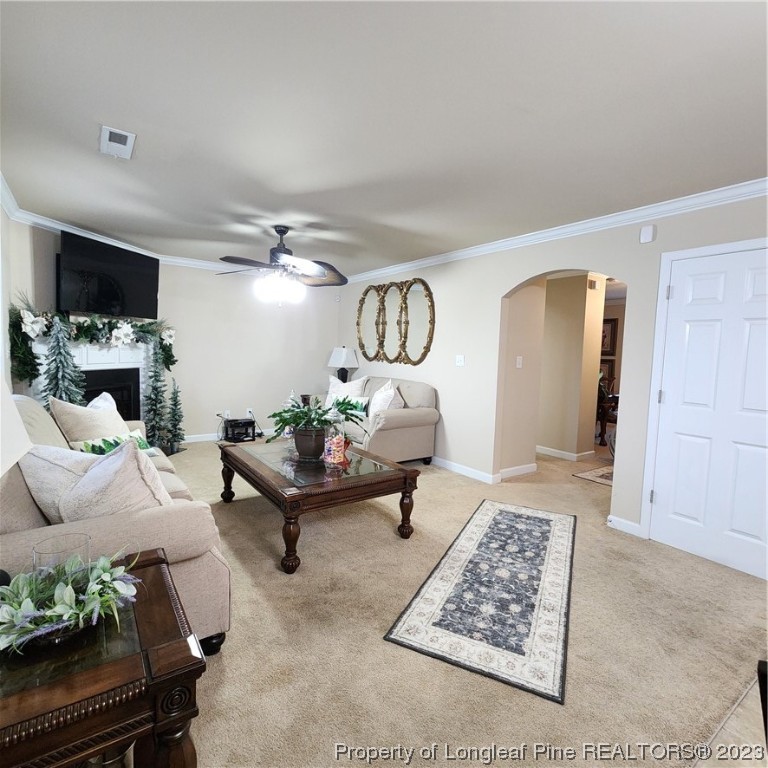 332 United Road Raeford, NC 28376 - Photo 4 of 31 a living room with furniture and a rug