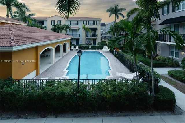 a view of outdoor space yard and swimming pool