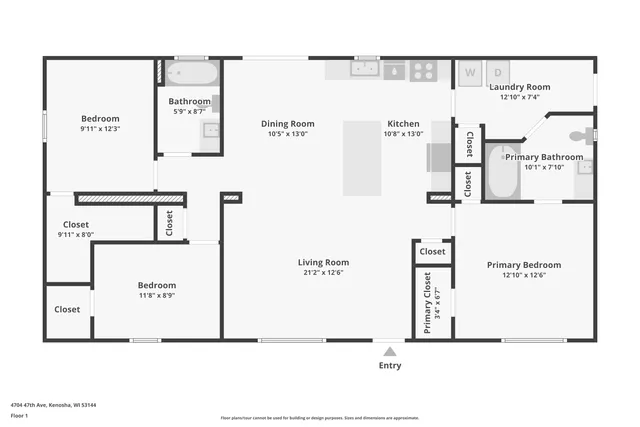 $2,200 | 4704 47th Avenue, Kenosha, WI 53144